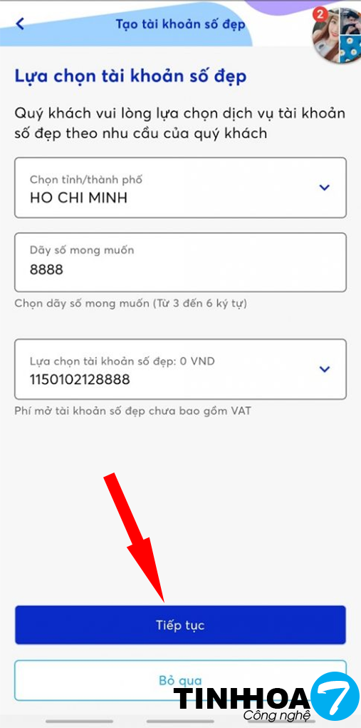 Cách mở tài khoản MB Bank số đẹp tứ quý, thần tài miễn phí